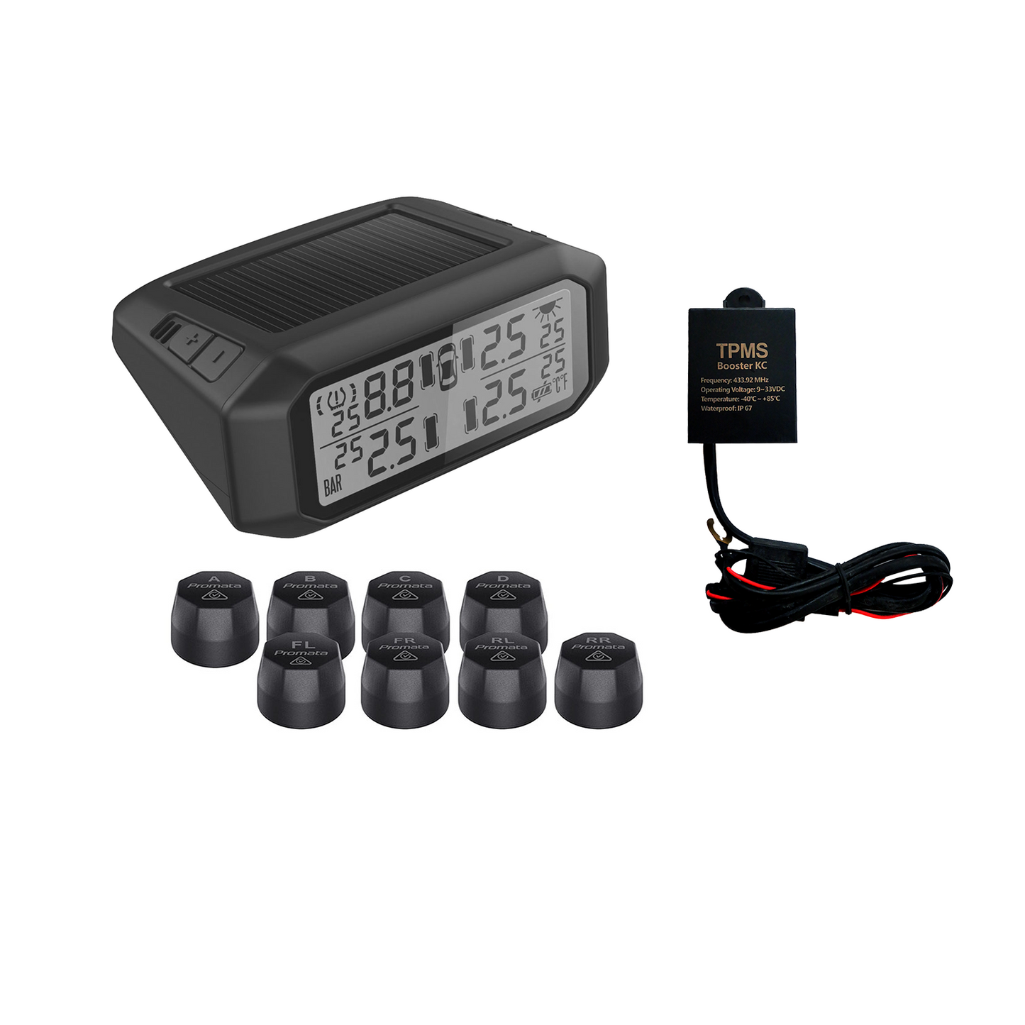 Image of Mata1E (Promata Tyre Pressure Monitoring System), 8 External Sensors with Booster