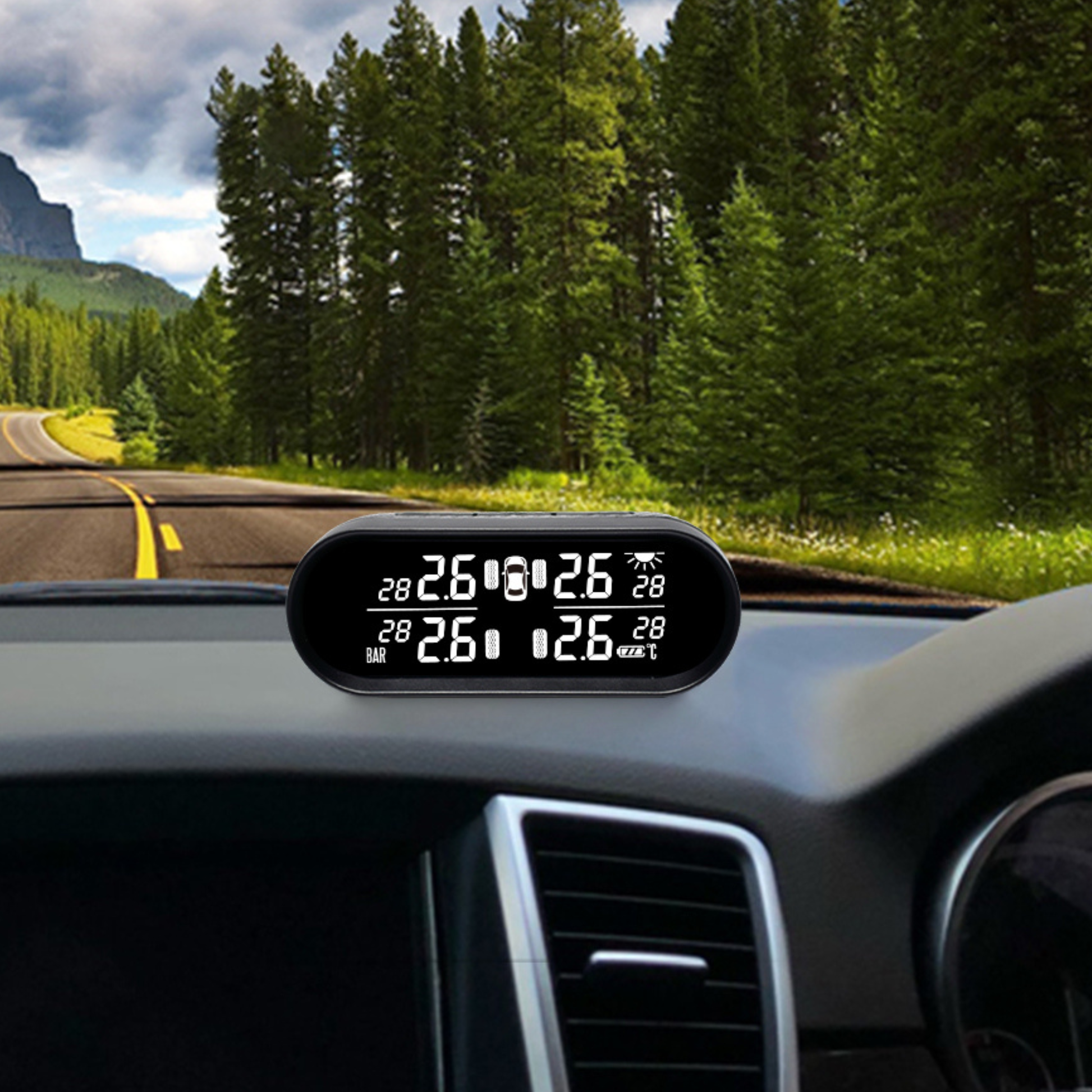 Mata 2 | TPMS for 4WDs, Trailers & Caravans (Monitors 4-10 Tyres) - Promata Australia