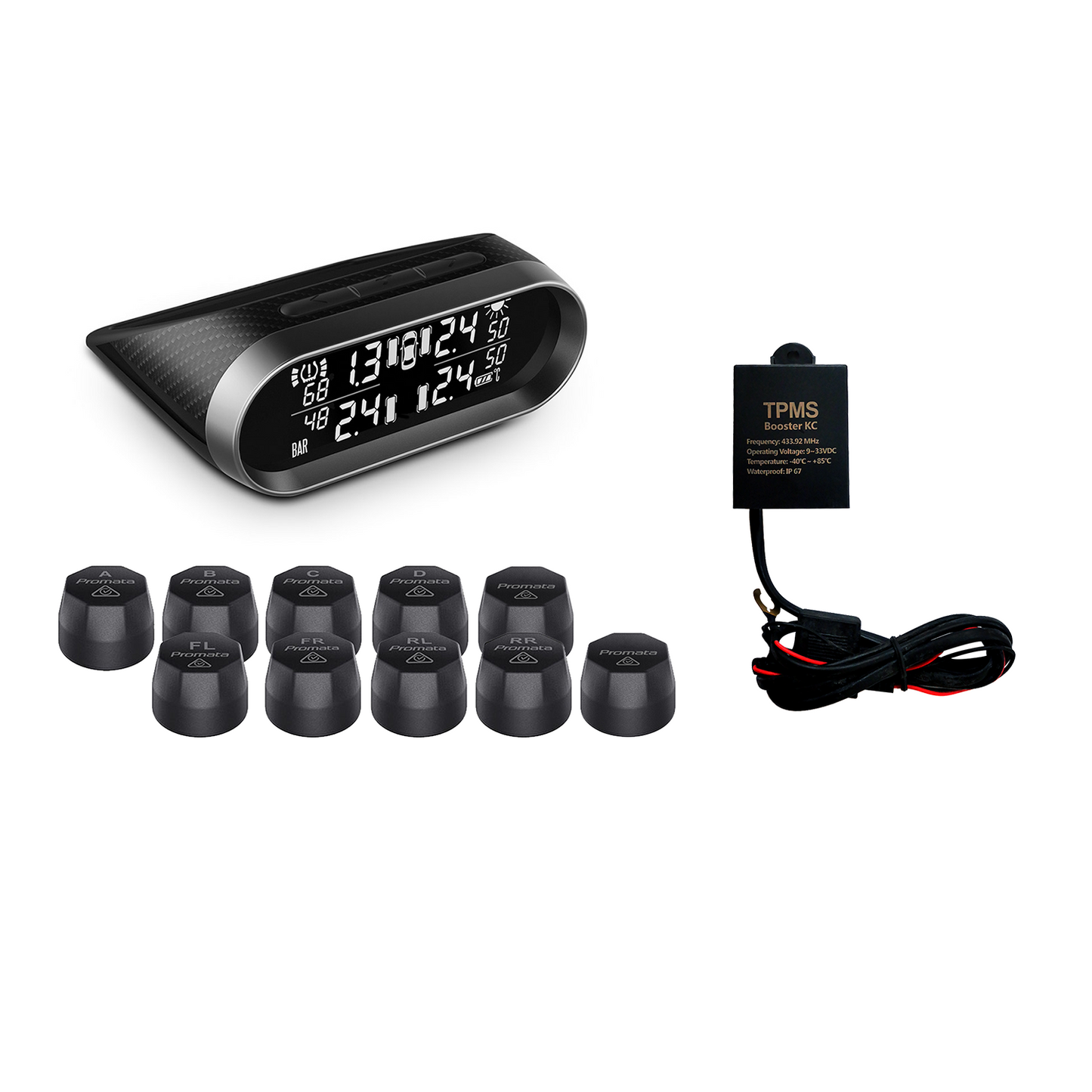 Image of Mata2E (Promata Tyre Pressure Monitoring System), 10 External Sensors With Booster