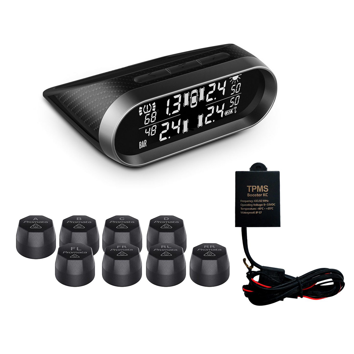 Image of Mata2E (Promata Tyre Pressure Monitoring System), 8 External Sensors With Booster