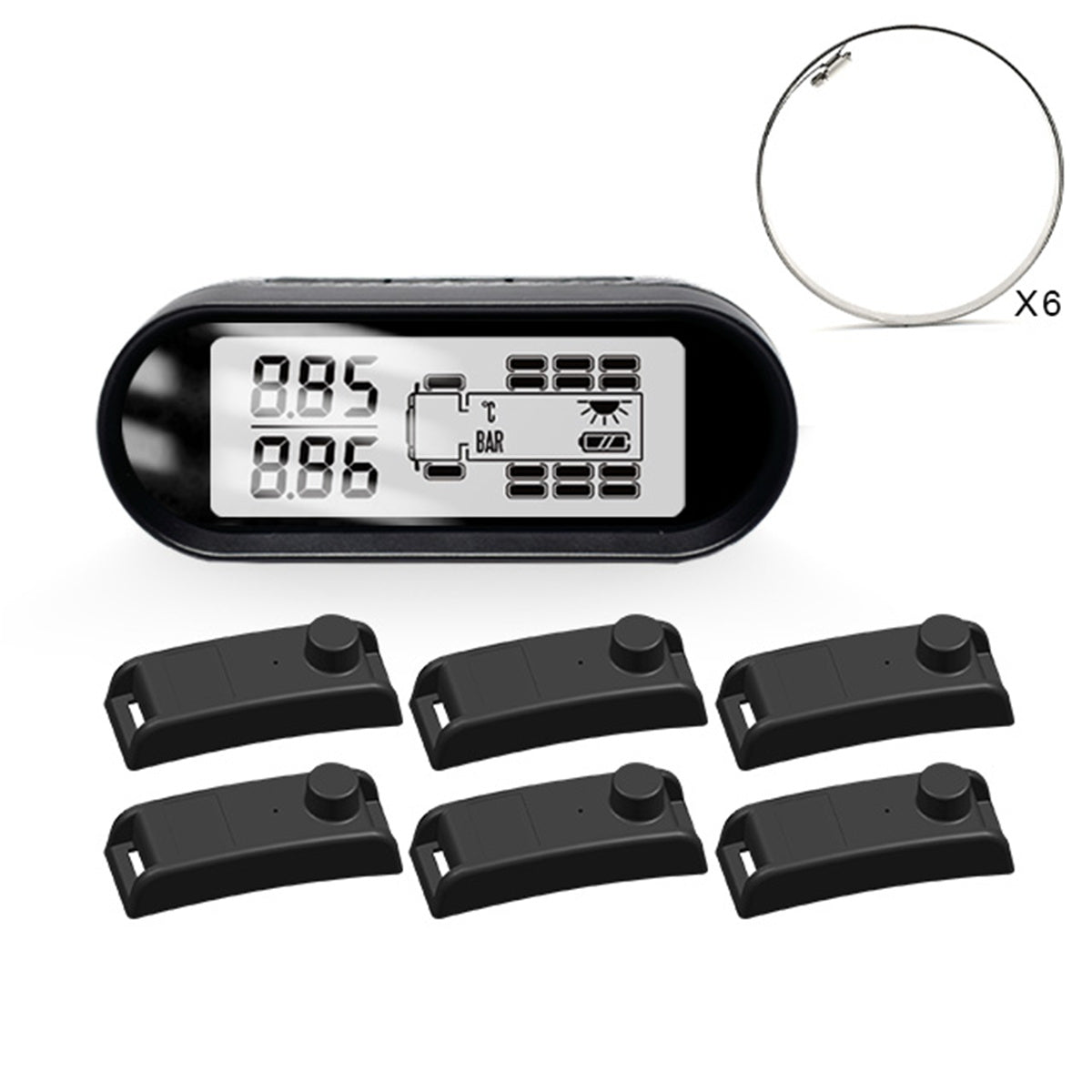 Tyre Pressure Monitor Mata T2 with 6 Internal Sensors
