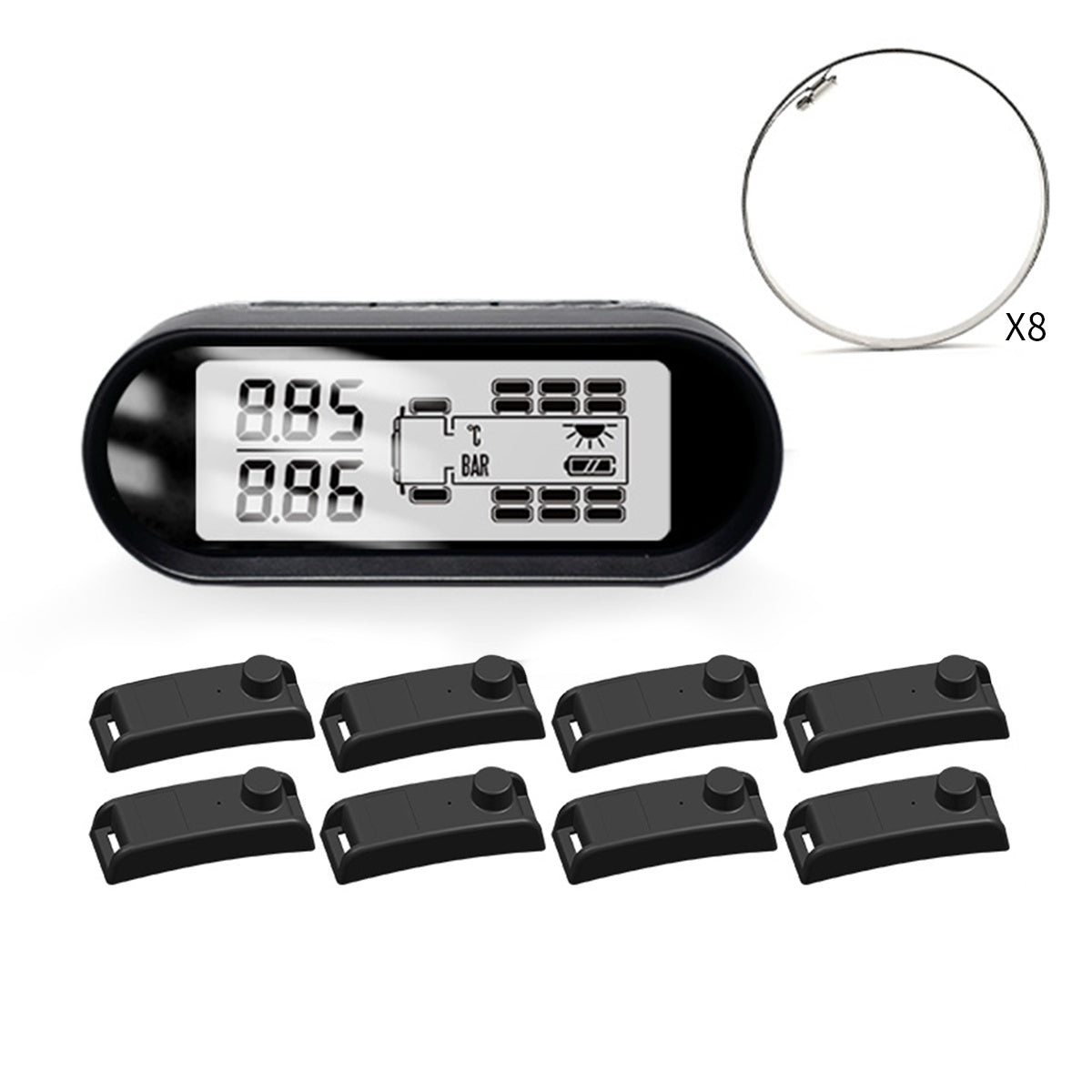 Tyre Pressure Monitor Mata T2 with 8 Internal Sensors