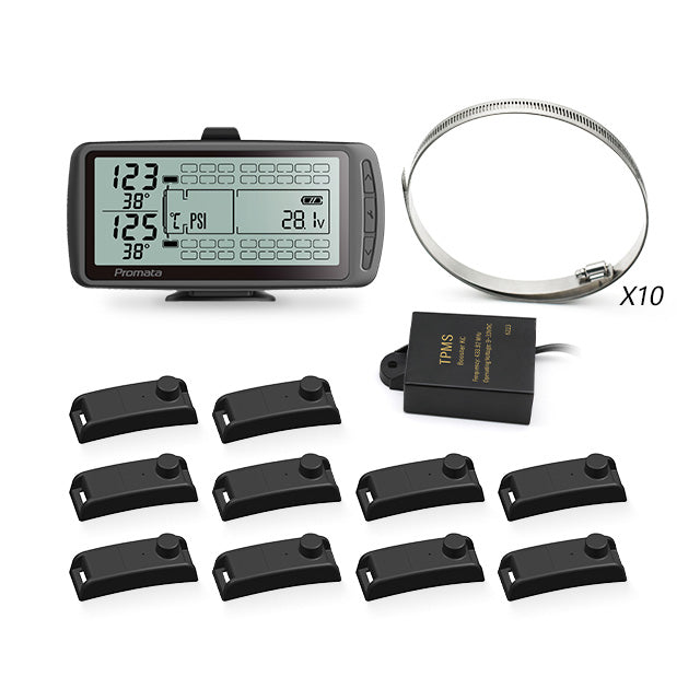 Mata 7 Tyre Pressure Monitoring System with 10 Internal Sensors with booster