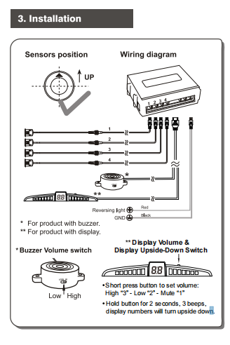 PS-02 | Promata Rear Parking Sensor