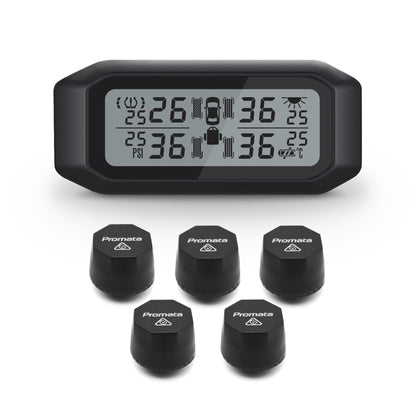 Promata Mata 1E TPMS - 5 external sensors for cars & 4WDs with a spare tyre.