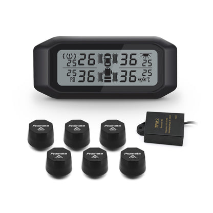 Promata Mata 1E TPMS - 6 external sensors and signal booster for 4WDs and single axle trailers.