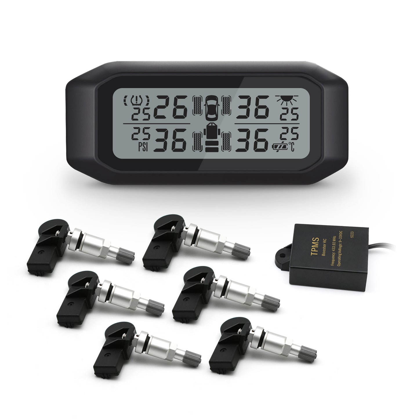 Promata Mata 1 TPMS - 6 internal sensors and signal booster for 4WDs and single axle trailers.