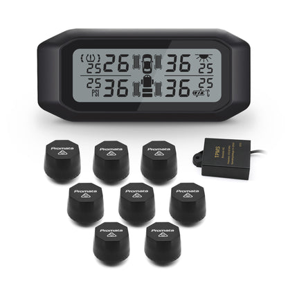 Promata Mata 1E TPMS - 8 external sensors and signal booster for 4WDs and dual axle trailers.
