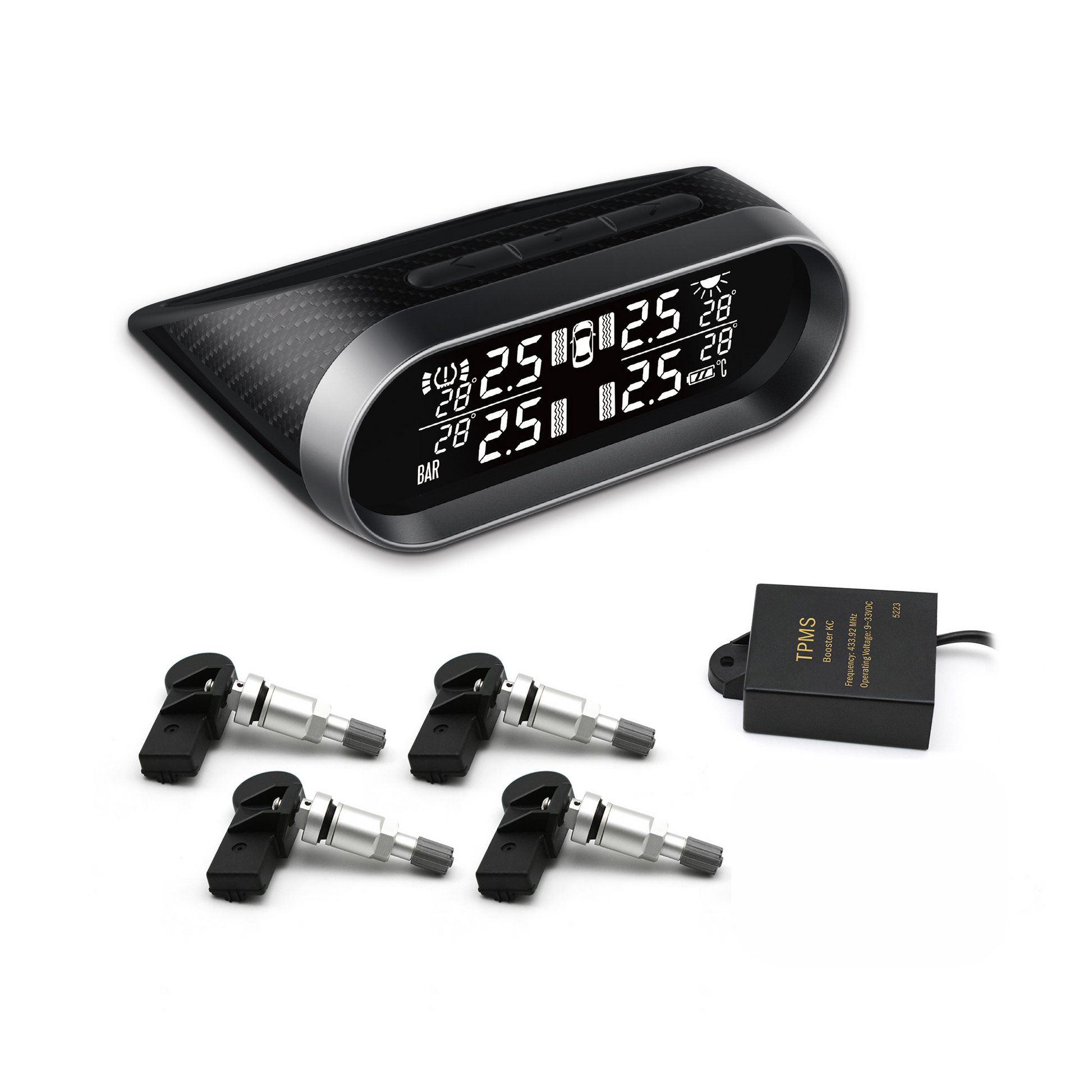 All components for Mata 2 tyre pressure monitor TPMS