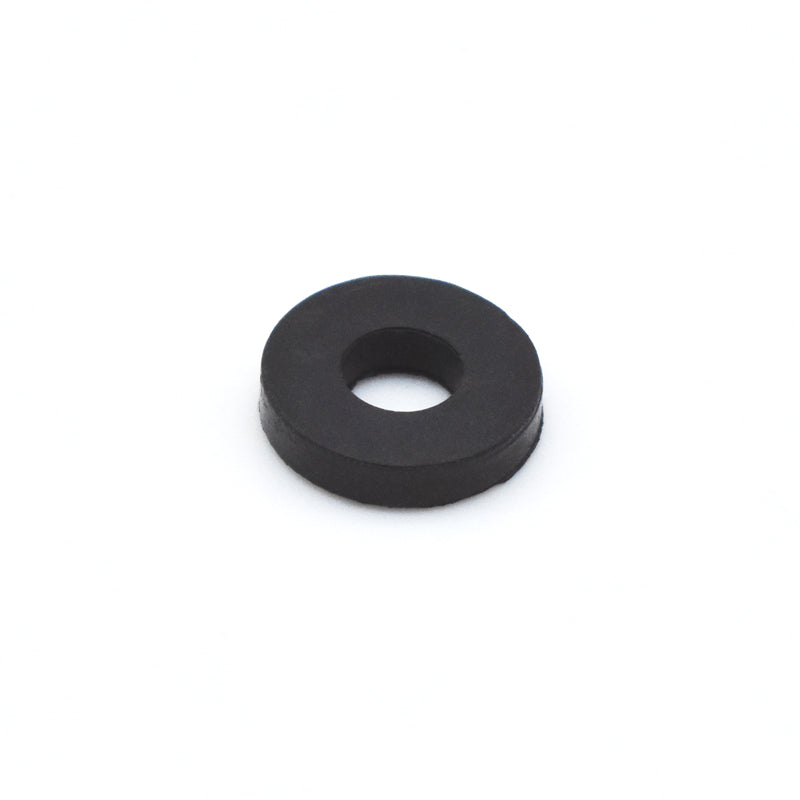 Close up of singular rubber O-Ring