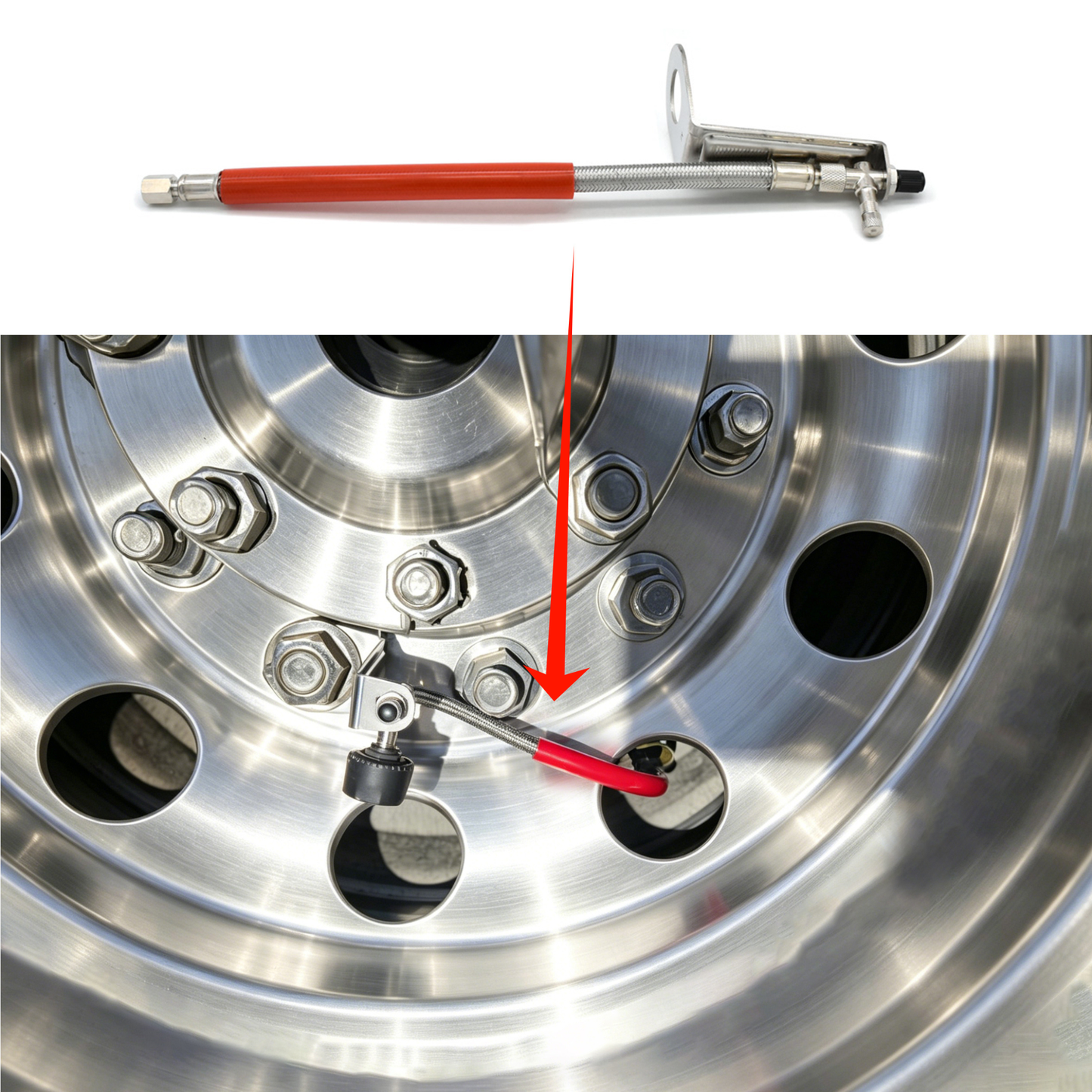 TPMS Valve Extension Tube Straight