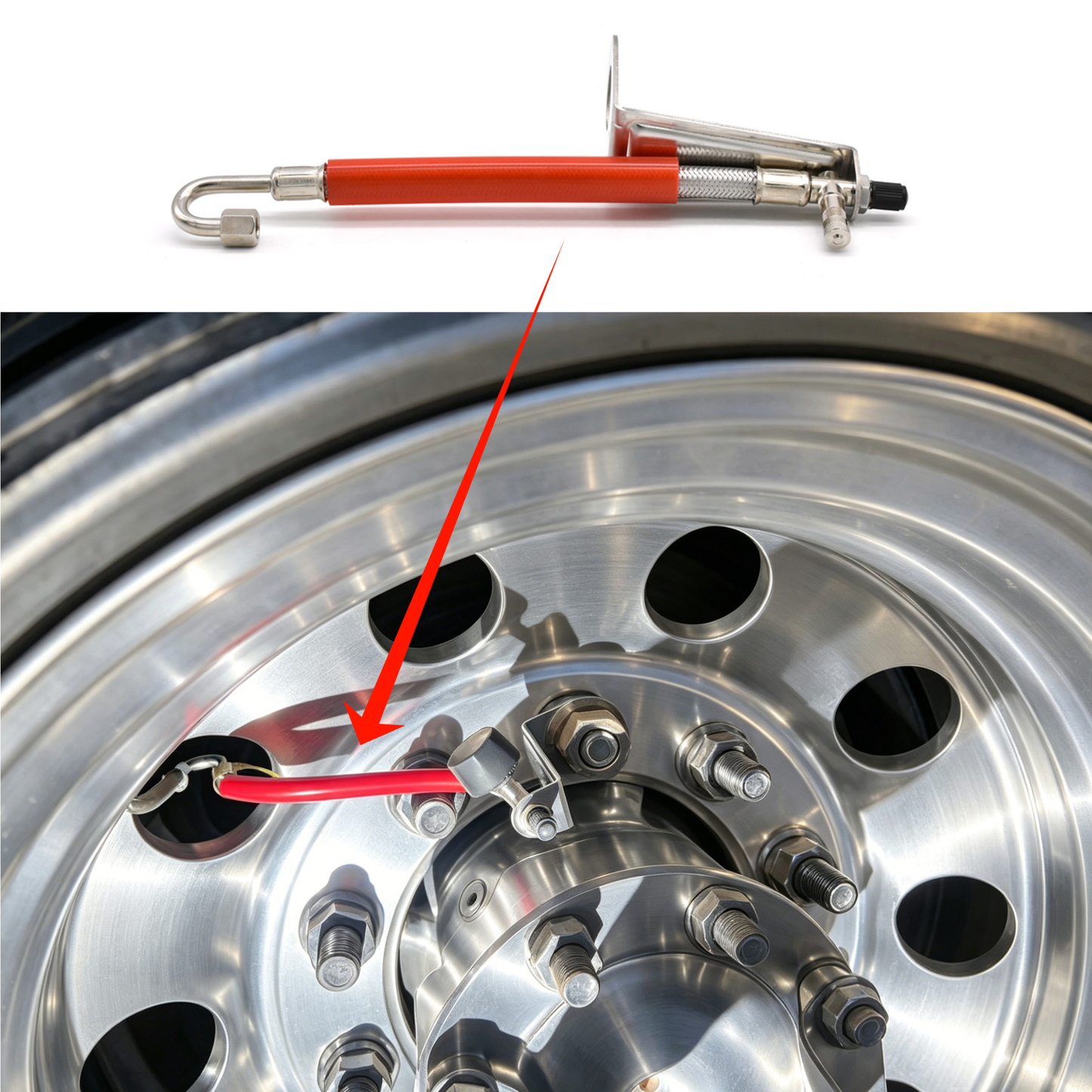 TPMS Valve Extension Tube U-Shaped